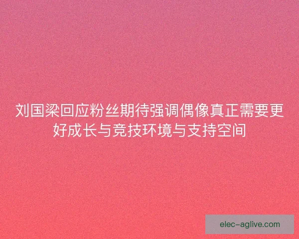刘国梁回应粉丝期待强调偶像真正需要更好成长与竞技环境与支持空间